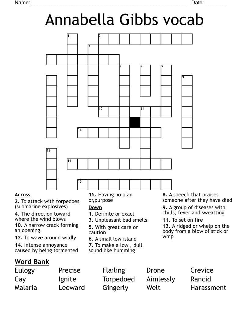 HATCHET Crossword WordMint HATCHET Crossword WordMint