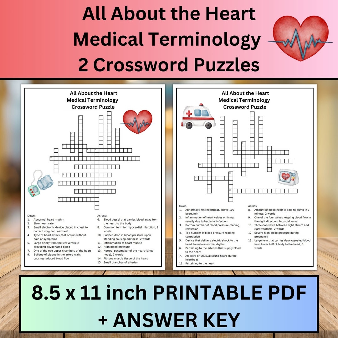 crossword clue heart chamber