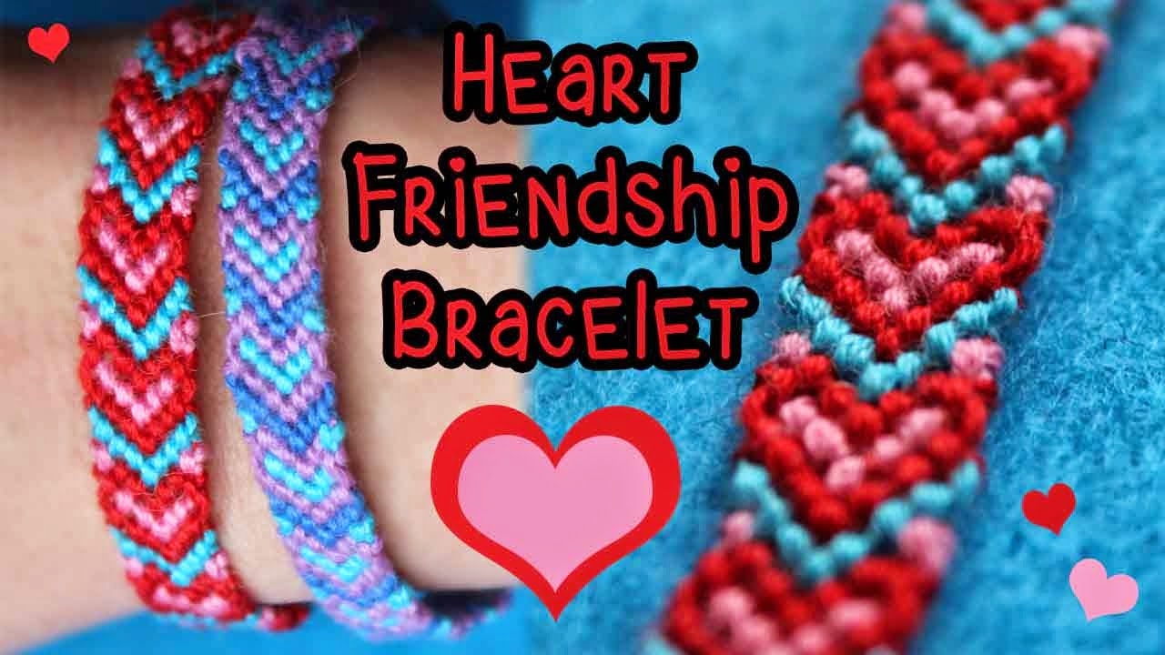 Heart Friendship Bracelet Tutorial EssyJae