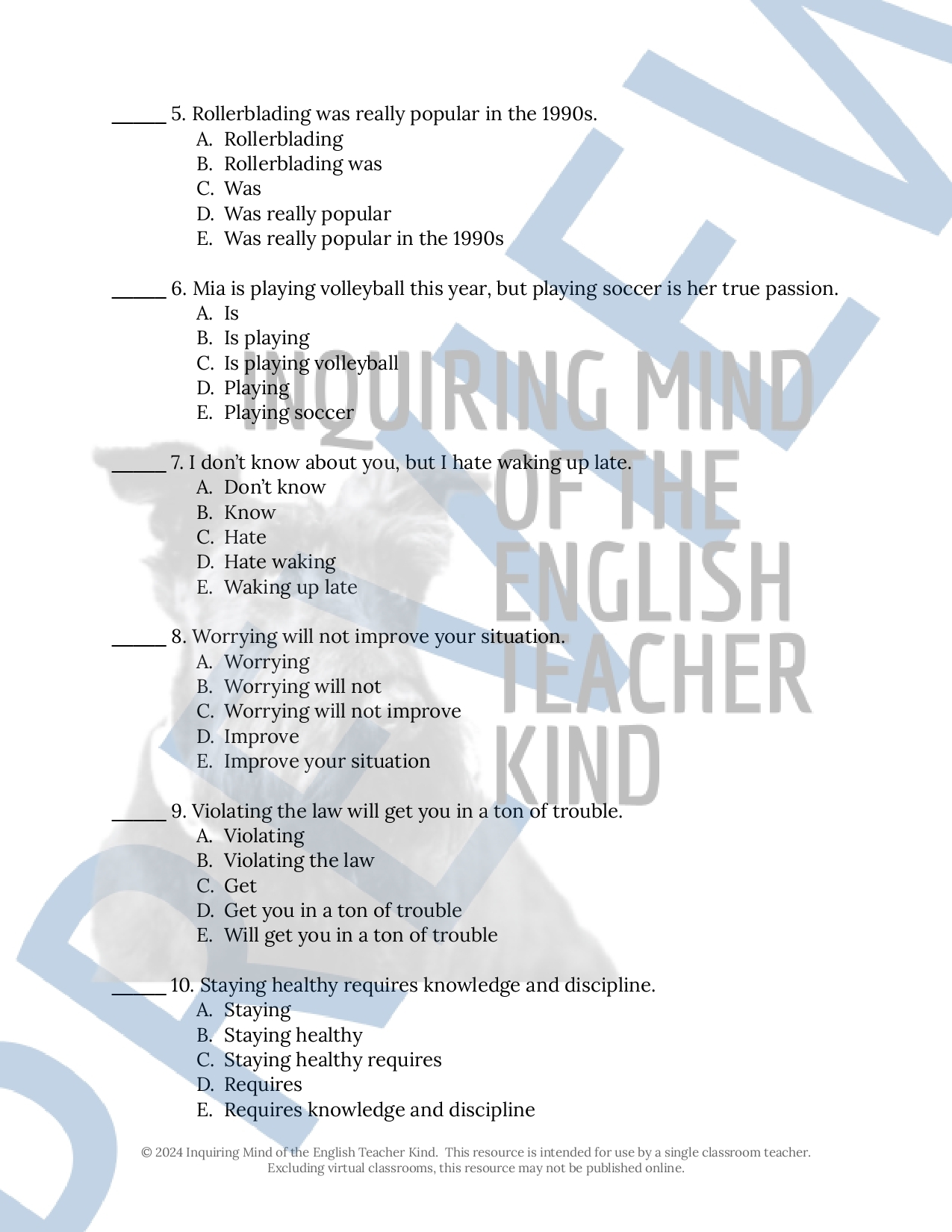 High School Grammar Practice Worksheet On Gerunds Participles And Infinitives Classful High School Grammar Practice Worksheet On Gerunds Participles And Infinitives Classful