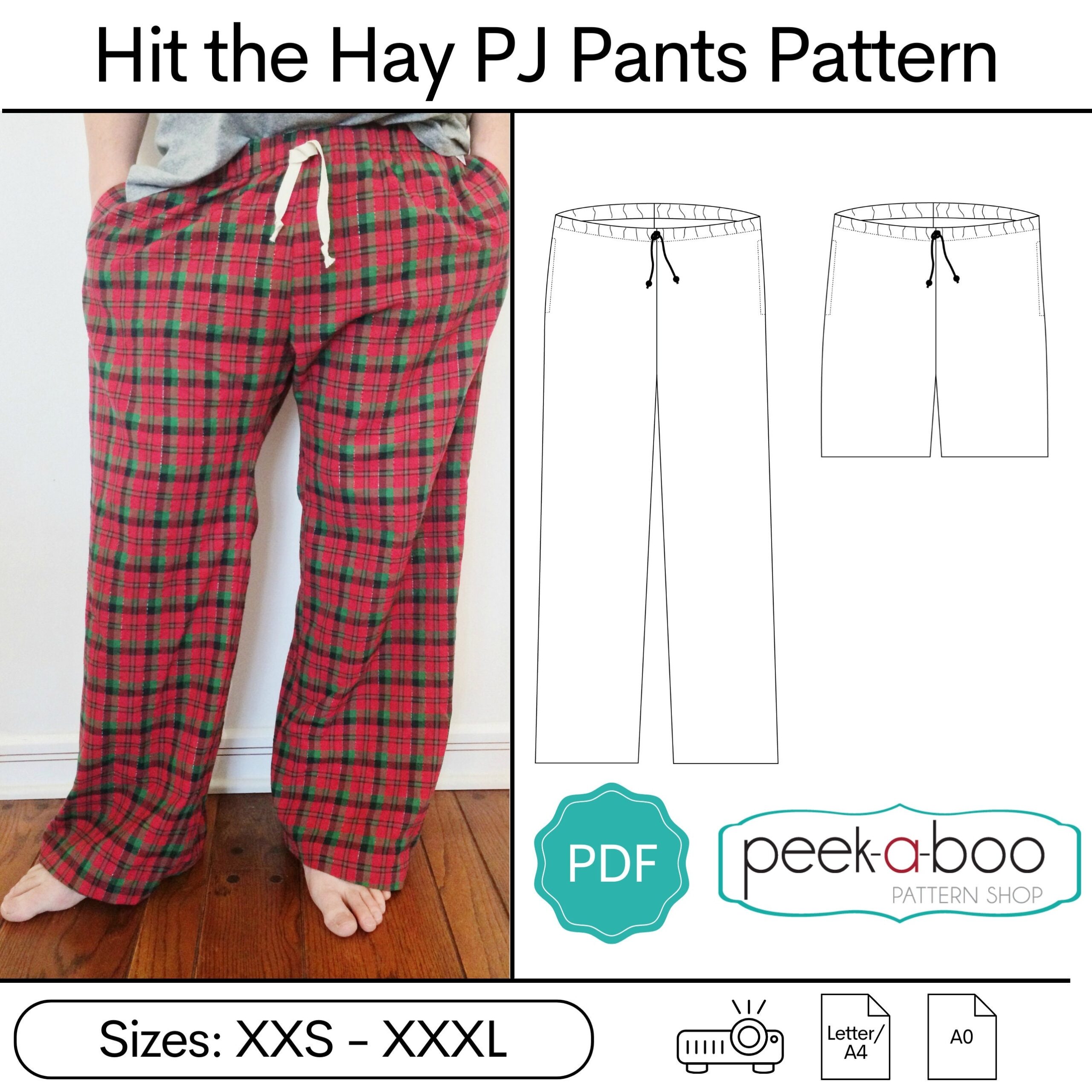 Hit The Hay Pajama Pants Adult Pajama Pants Sewing Pattern For Women And Men Etsy Denmark Hit The Hay Pajama Pants Adult Pajama Pants Sewing Pattern For Women And Men Etsy Denmark