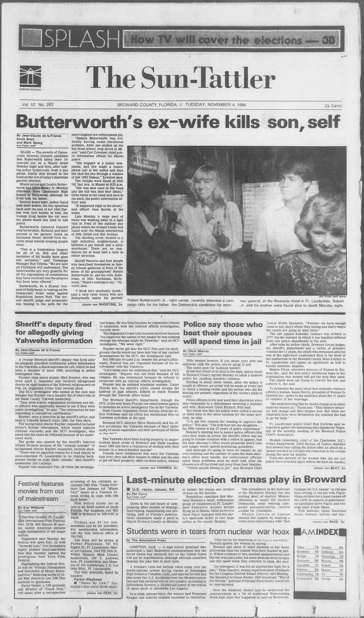 Hollywood Sun Tattler Volume 52 Number 262 Hst11041986 Hollywood Sun Tattler Collection Broward County Library Digital Archives Hollywood Sun Tattler Volume 52 Number 262 Hst11041986 Hollywood Sun Tattler Collection Broward County Library Digital Archives