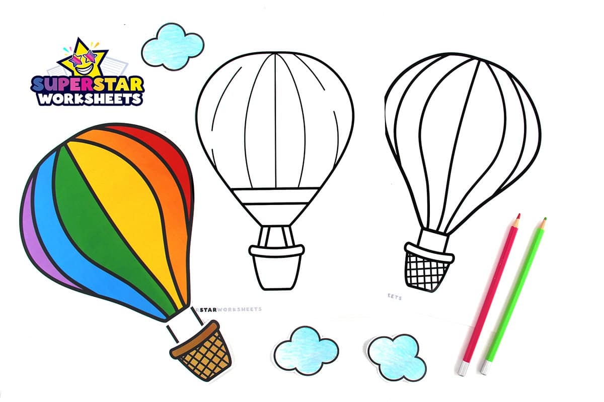 hot air balloon template printable hot air balloon template printable