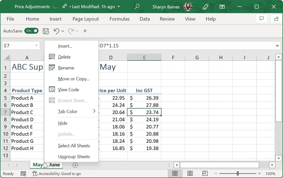 how to copy worksheet in excel