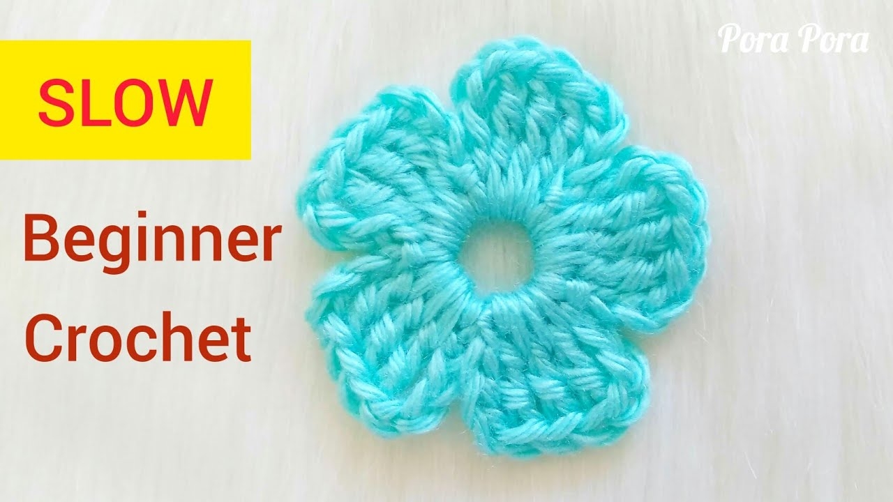 How To Crochet A Simple Flower I Step By Step Crochet Flower Tutorial For Beginners YouTube How To Crochet A Simple Flower I Step By Step Crochet Flower Tutorial For Beginners YouTube