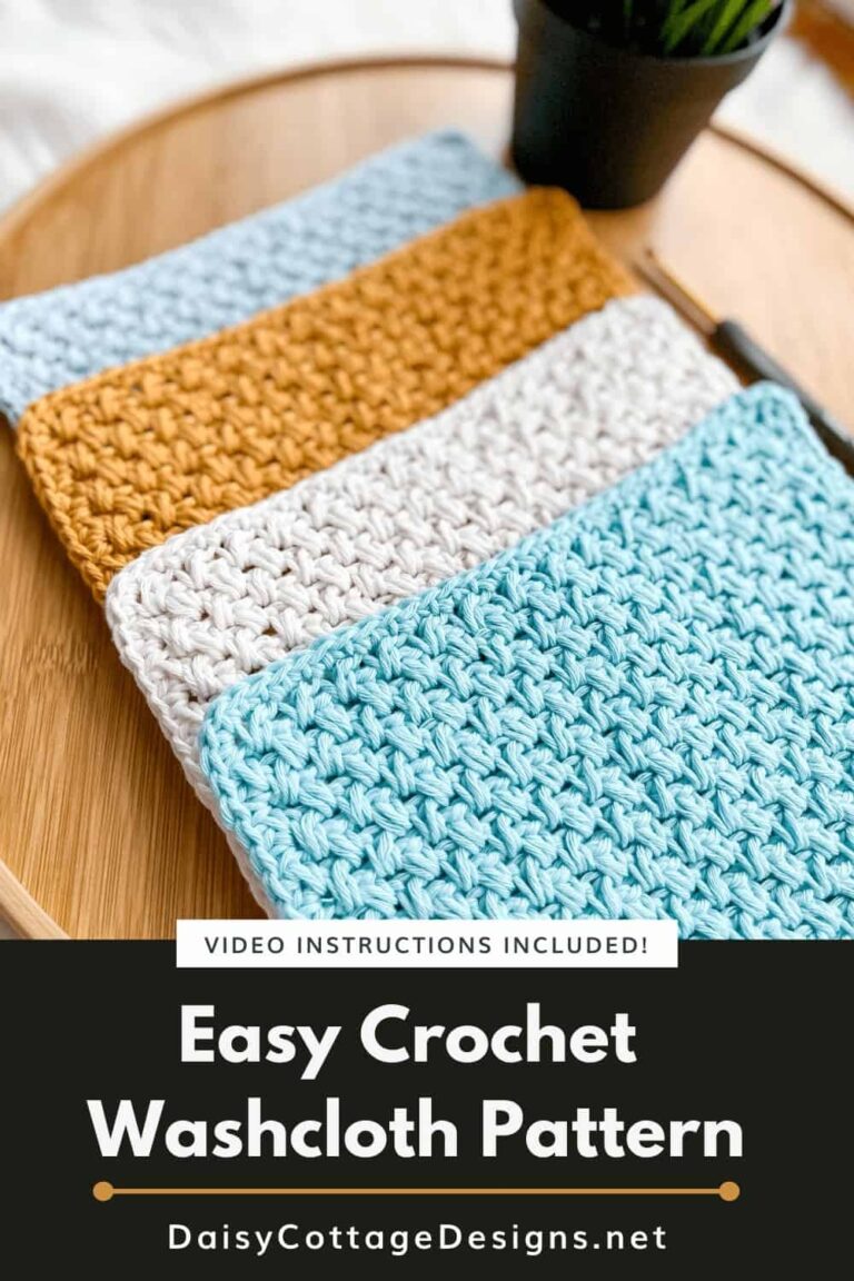 How To Crochet A Washcloth Daisy Cottage Designs