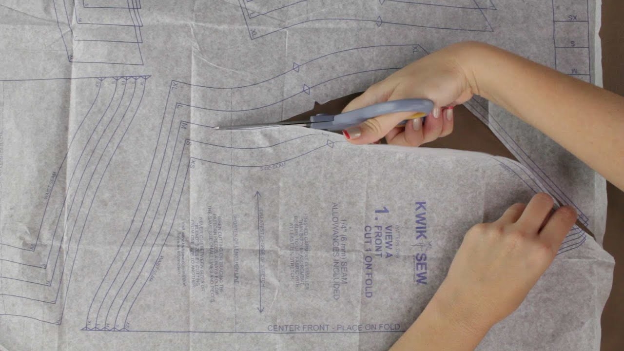 How To Cut Out Sewing Pattern Pieces Updated YouTube How To Cut Out Sewing Pattern Pieces Updated YouTube