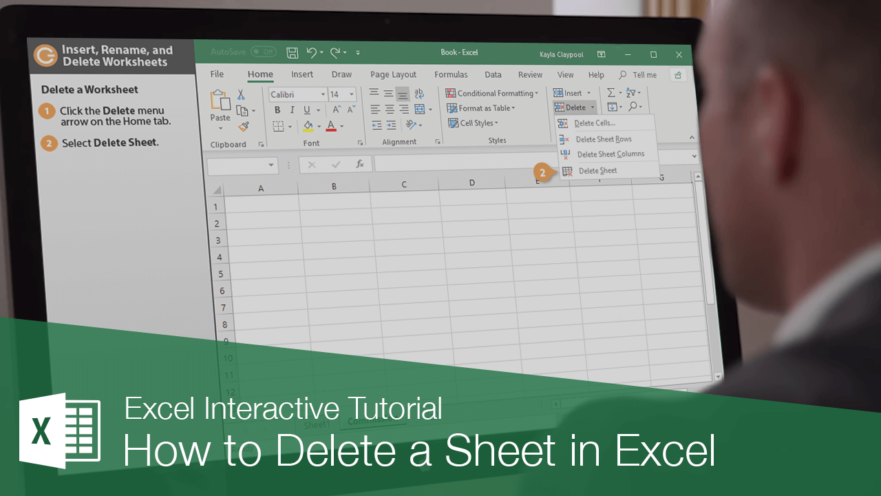 How To Delete A Sheet In Excel CustomGuide How To Delete A Sheet In Excel CustomGuide