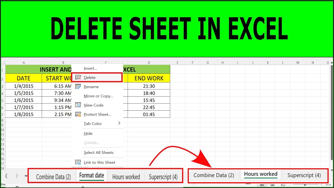 How To Delete Sheet In Excel Delete A Worksheet In Microsoft Excel YouTube How To Delete Sheet In Excel Delete A Worksheet In Microsoft Excel YouTube