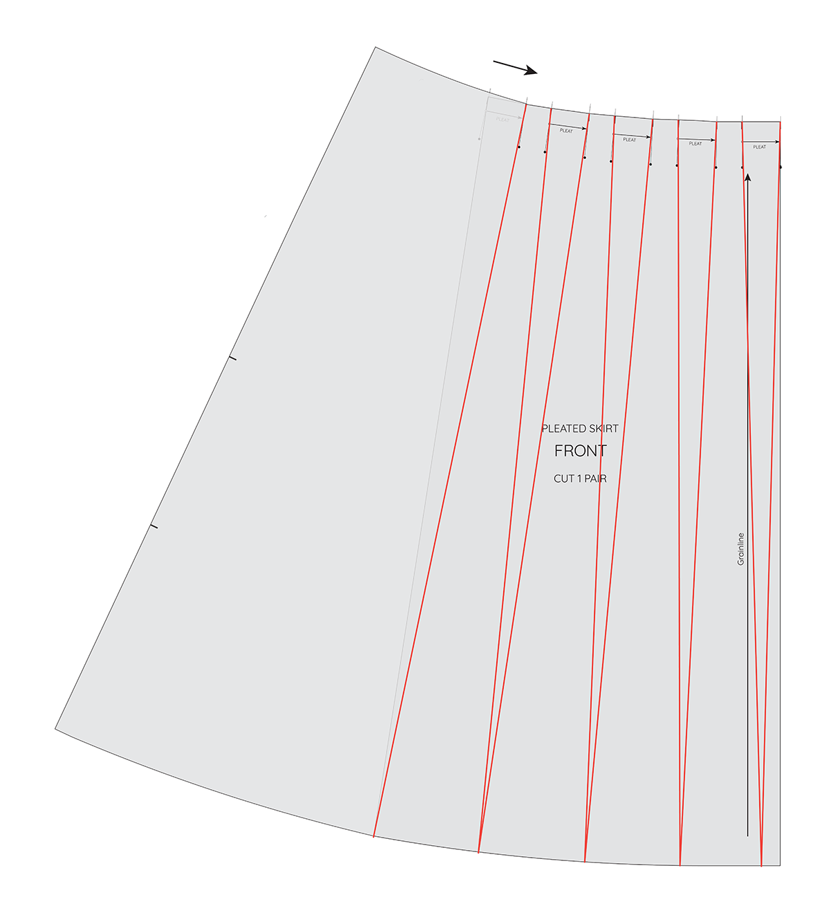 How To Draft A Lining For A Pleated Skirt In The Folds How To Draft A Lining For A Pleated Skirt In The Folds