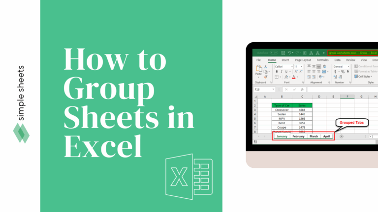 How To Group Sheets In Excel