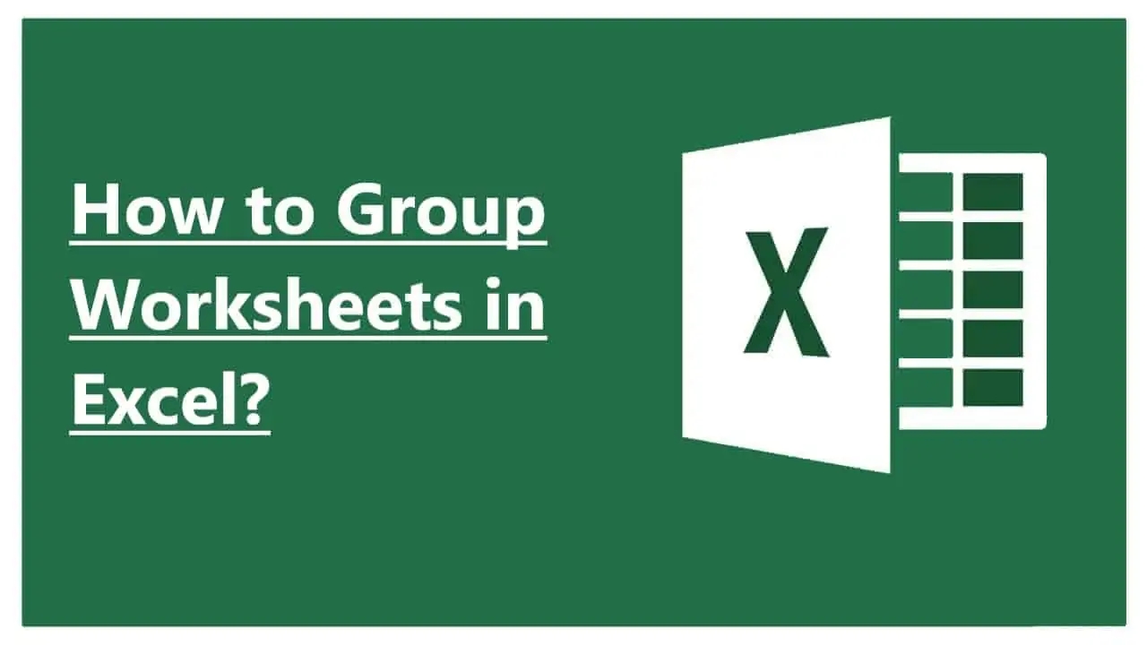 how to group the worksheets in excel