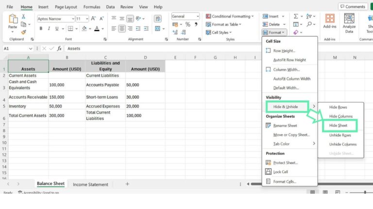 How To Hide And Unhide Worksheets In Excel Downloadable Template 