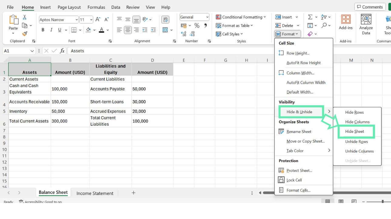 How To Hide And Unhide Worksheets In Excel Downloadable Template How To Hide And Unhide Worksheets In Excel Downloadable Template