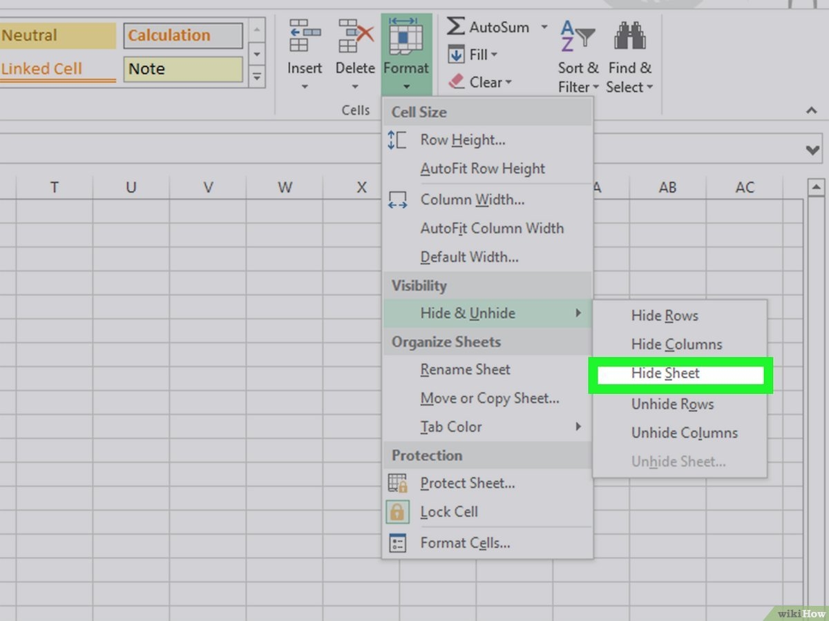 How To Hide The Sheet Bar In Excel