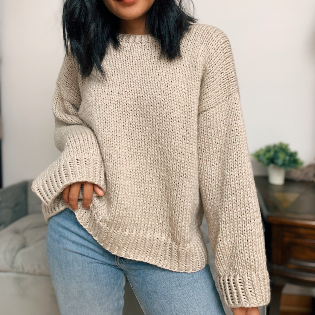 How To Knit A Sweater Slouchy Style Sweater Pattern For All Levels KnitcroAddict How To Knit A Sweater Slouchy Style Sweater Pattern For All Levels KnitcroAddict