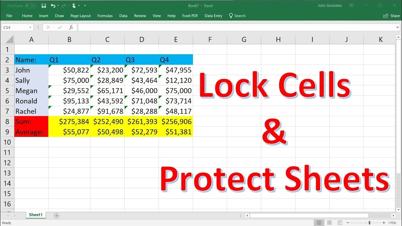 How To Lock Individual Cells And Protect Sheets In Excel YouTube How To Lock Individual Cells And Protect Sheets In Excel YouTube