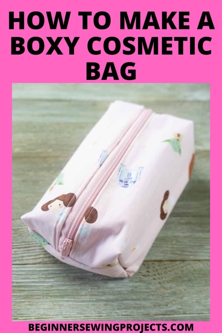 How To Make A Boxy Cosmetic Bag Beginner Sewing Projects