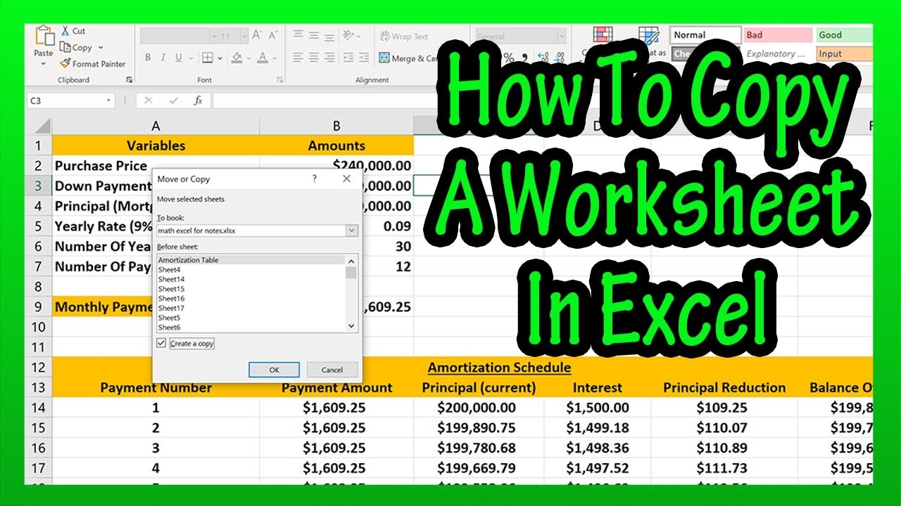 How To Make A Copy Of An Entire Worksheet Spreadsheet In Excel Explained YouTube