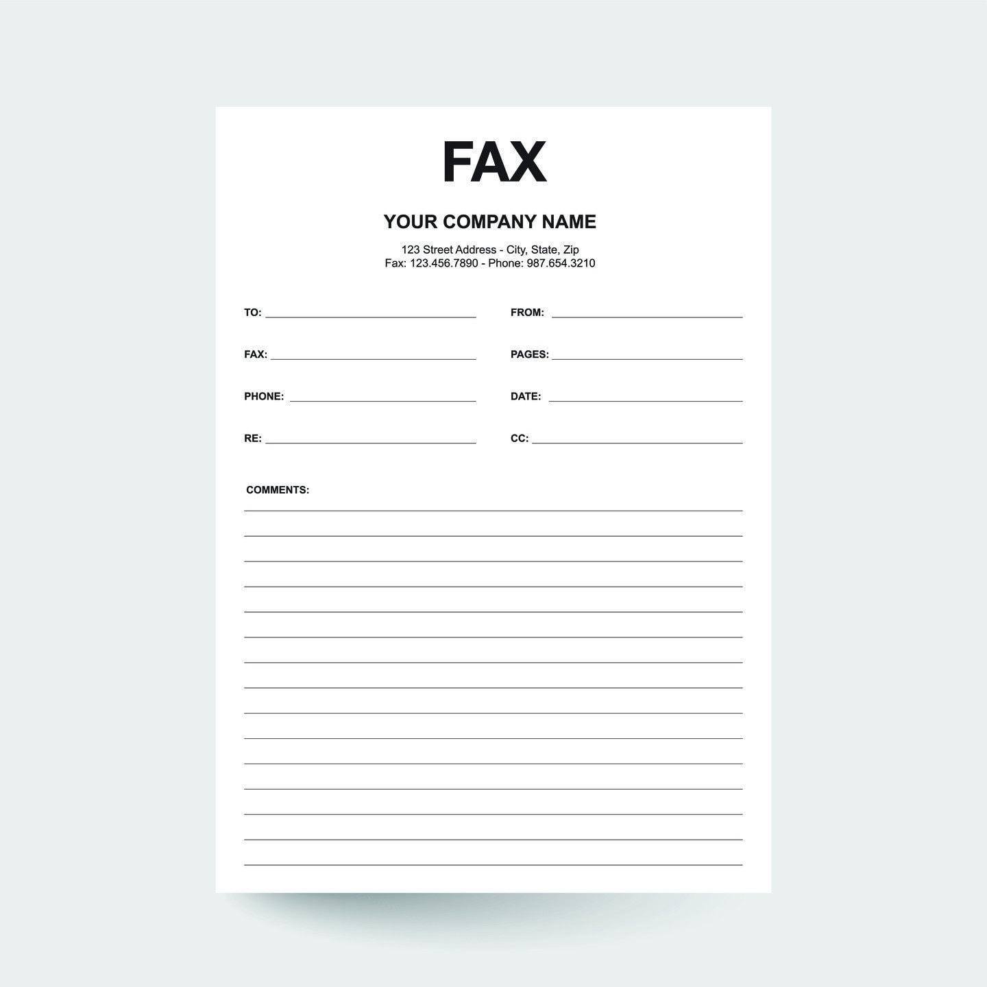 free printable fax cover sheet template free printable fax cover sheet template