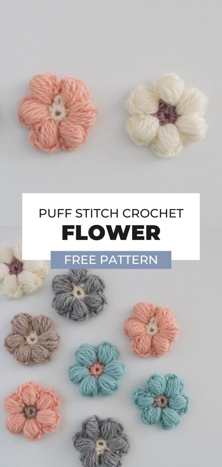 How To Make An Easy Puff Stitch Flower Free Pattern How To Make An Easy Puff Stitch Flower Free Pattern