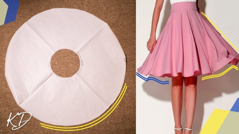 HOW TO MAKE FULL CIRCLE SKIRT PATTERN KIM DAVE YouTube
