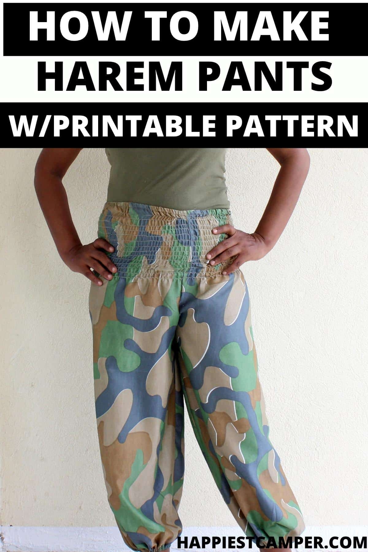 How To Make Harem Pants With Printable Pattern