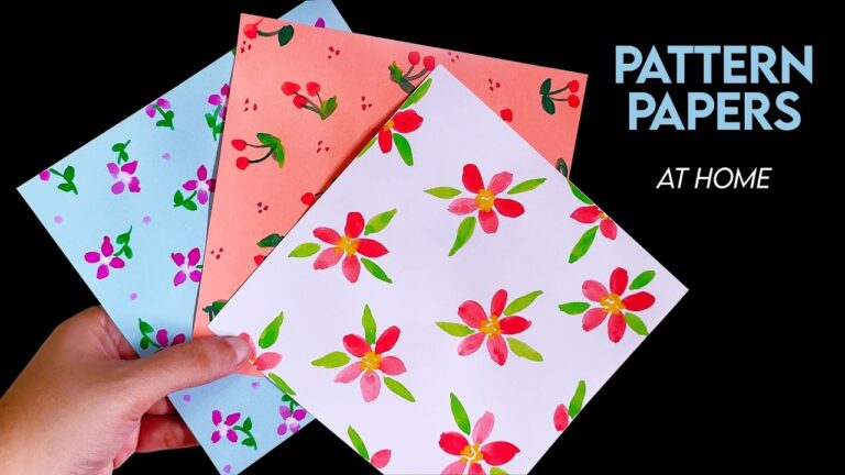How To Make Pattern Papers At HOME Easy Watercolour Patterns YouTube