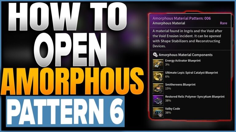 How To Open Amorphous Material 6 In The First Descendant YouTube