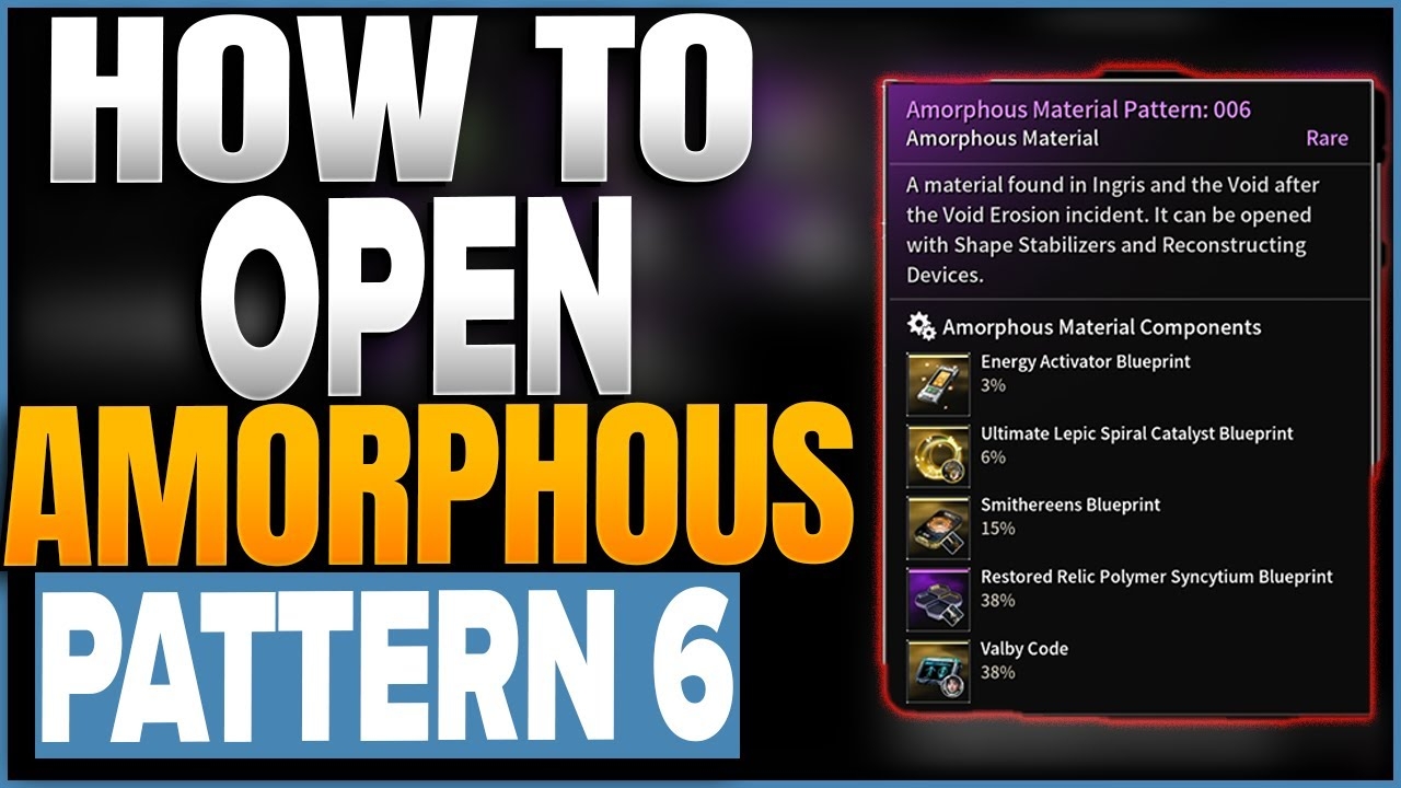 How To Open Amorphous Material 6 In The First Descendant YouTube How To Open Amorphous Material 6 In The First Descendant YouTube