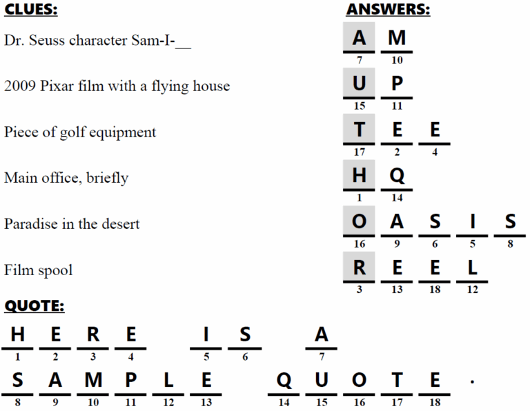 How To Solve Anacrostic Puzzles Cory s Crosswords Creations