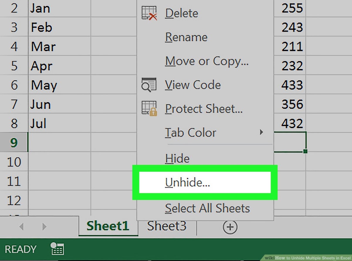 how to unhide worksheets in excel how to unhide worksheets in excel