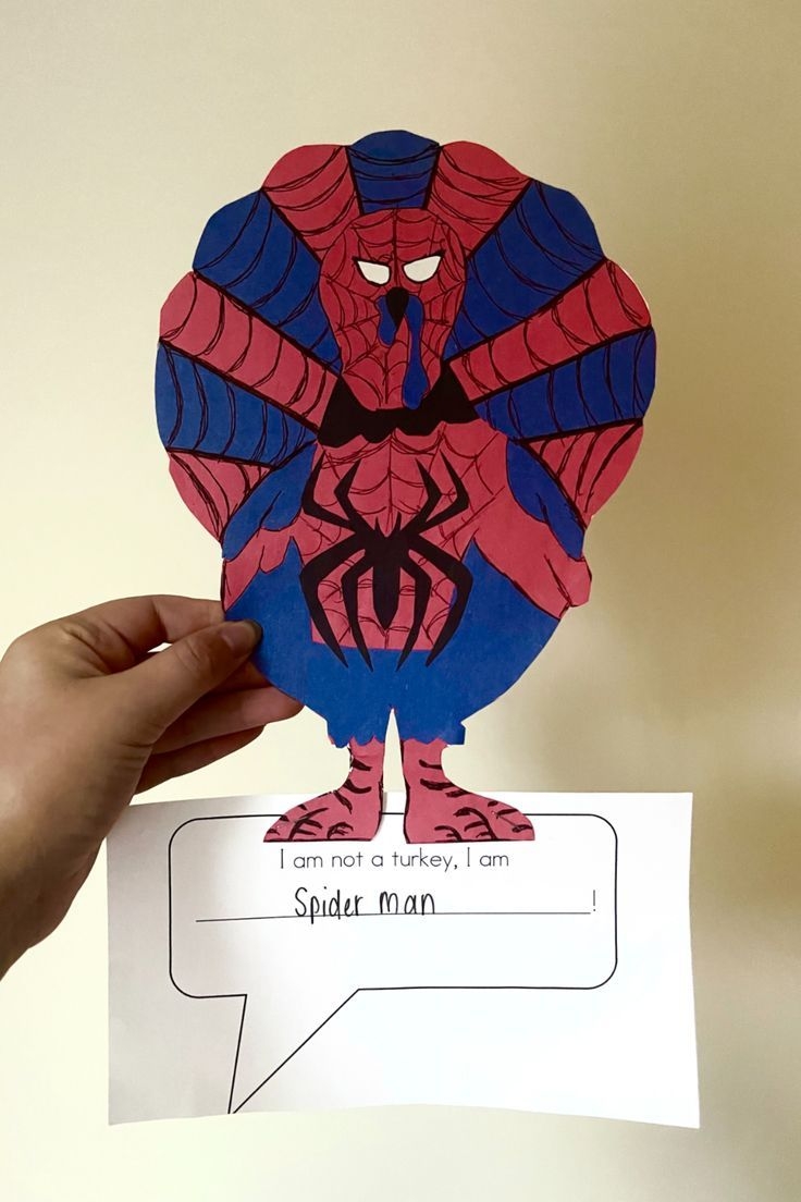 disguise template printable spiderman turkey disguise disguise template printable spiderman turkey disguise