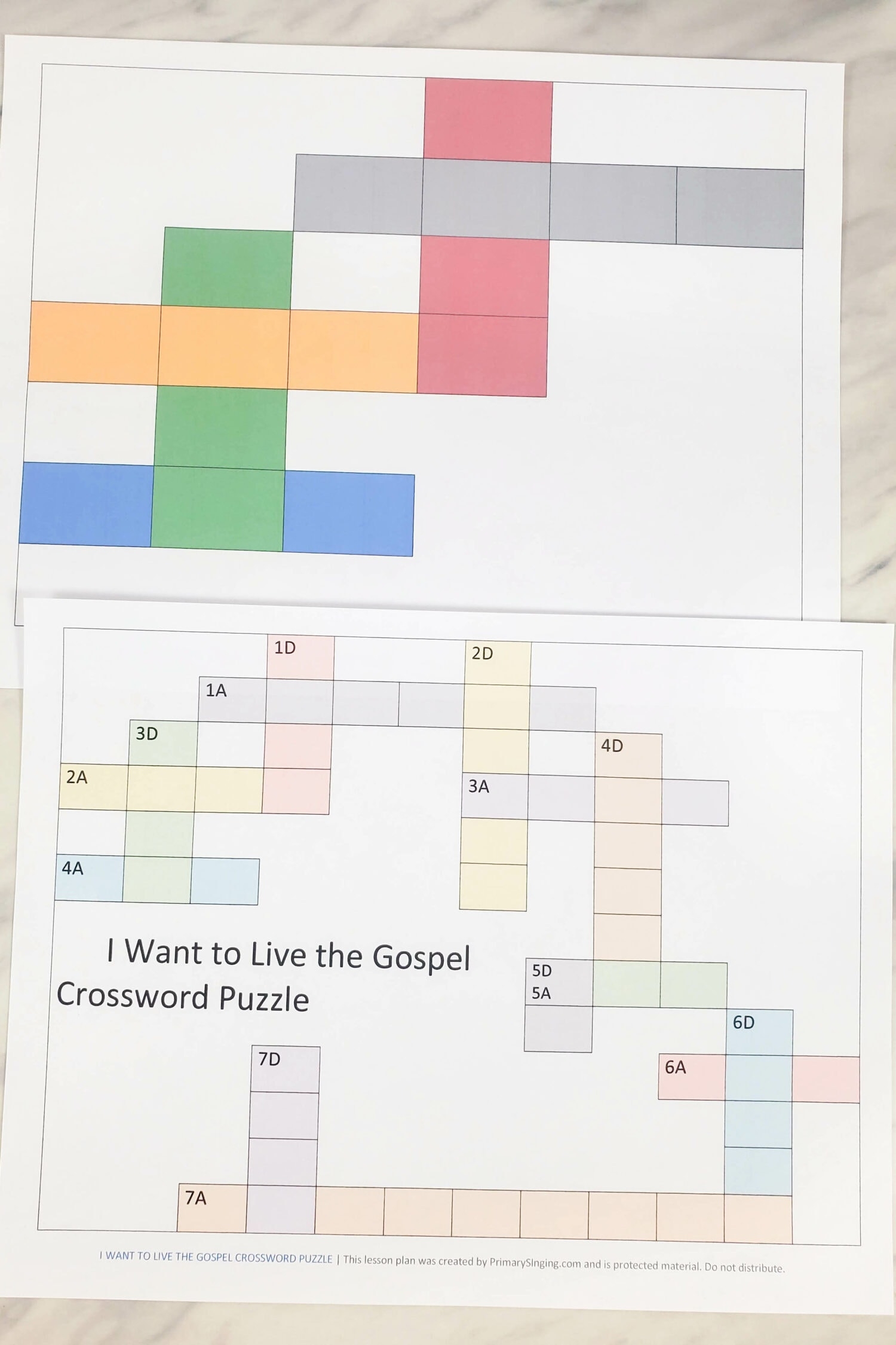 I Want To Live The Gospel Crossword Puzzle Primary Singing I Want To Live The Gospel Crossword Puzzle Primary Singing
