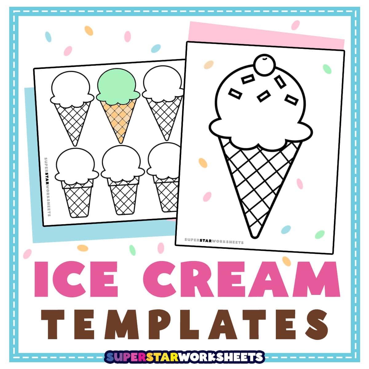 printable ice cream template printable ice cream template