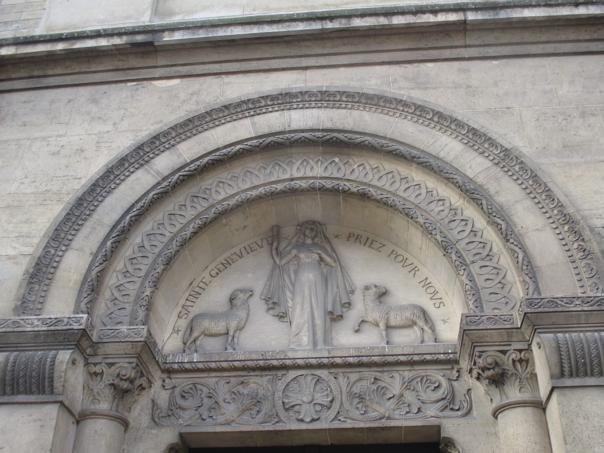 ICONOGRAPHIE CHR TIENNE Sainte GENEVI VE De PARIS Vierge