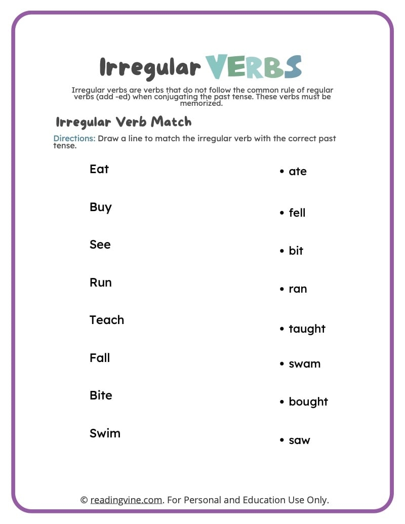 irregular past tense verbs worksheet irregular past tense verbs worksheet