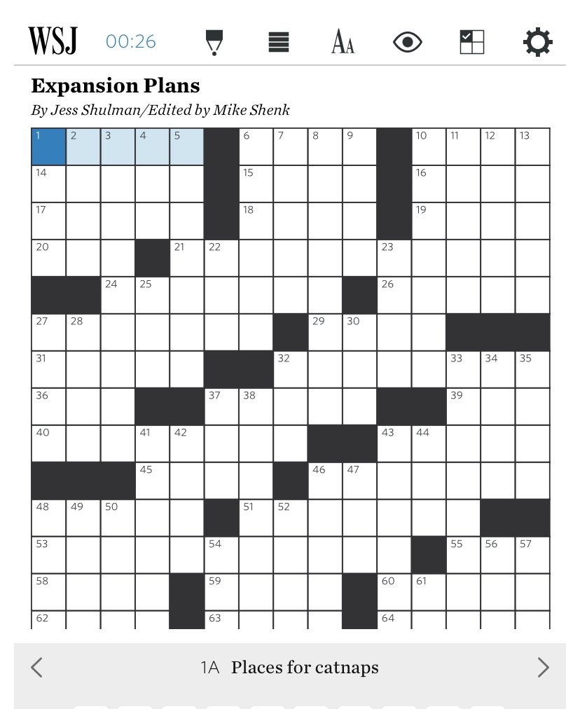 Jess Shulman On X I Have Today s WSJ Crossword Puzzle My First With Them hope You Enjoy It Https t co i61ACqbSIH Https t co oL1T6viM9B X Jess Shulman On X I Have Today s WSJ Crossword Puzzle My First With Them hope You Enjoy It Https t co i61ACqbSIH Https t co oL1T6viM9B X