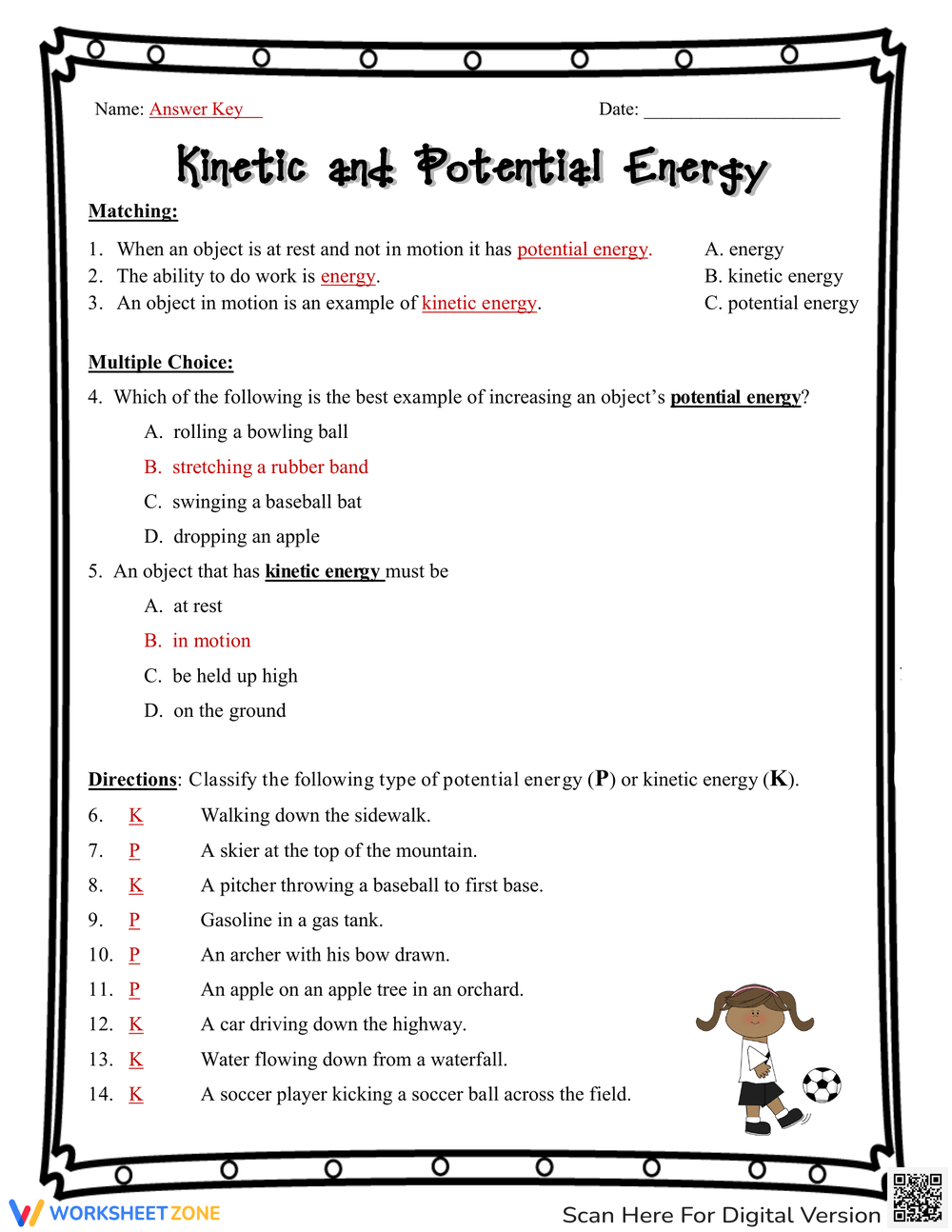 Kinetic And Potential Energy Worksheets Printable Kinetic And Potential Energy Worksheets Printable