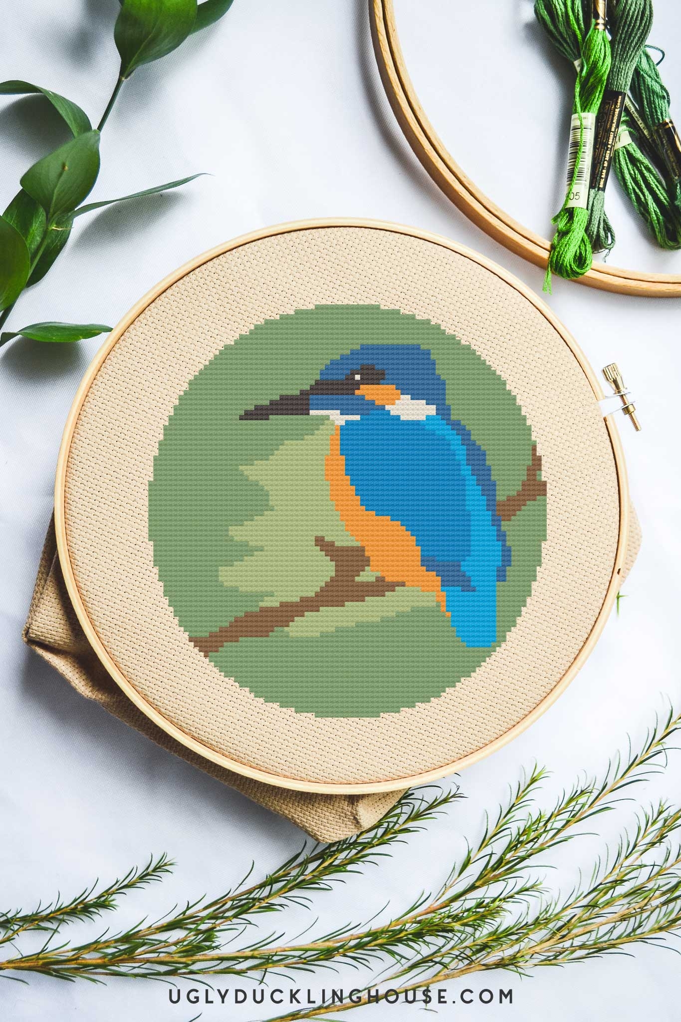 Kingfisher Free Cross Stitch Pattern Ugly Duckling House Kingfisher Free Cross Stitch Pattern Ugly Duckling House