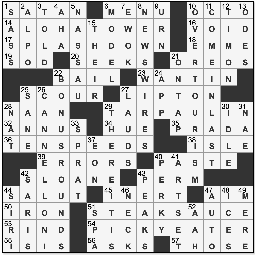 L A Times Crossword Corner Saturday May 31 2025 Stella Zawistowski L A Times Crossword Corner Saturday May 31 2025 Stella Zawistowski