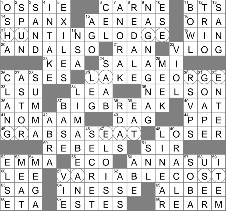LA Times Crossword 10 Jul 24 Wednesday LAXCrossword