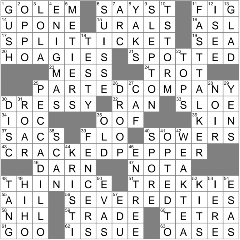 LA Times Crossword 16 May 25 Friday LAXCrossword