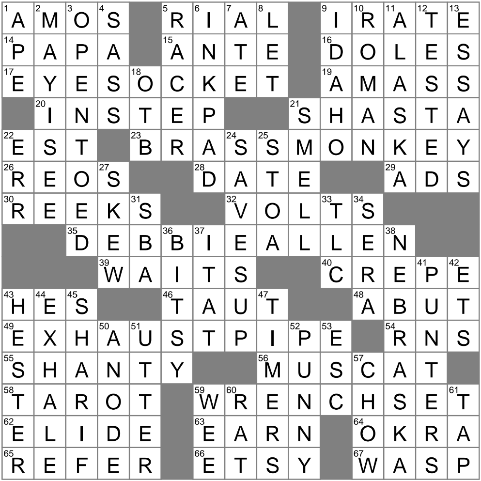 LA Times Crossword 20 Jan 25 Monday LAXCrossword LA Times Crossword 20 Jan 25 Monday LAXCrossword