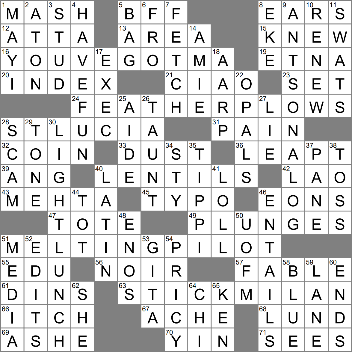 LA Times Crossword 20 Oct 23 Friday LAXCrossword