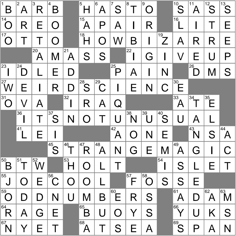 russian refusal crossword clue