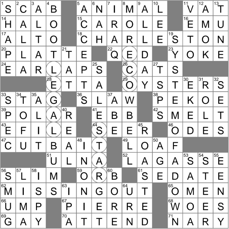 LA Times Crossword 29 Jul 25 Tuesday LAXCrossword