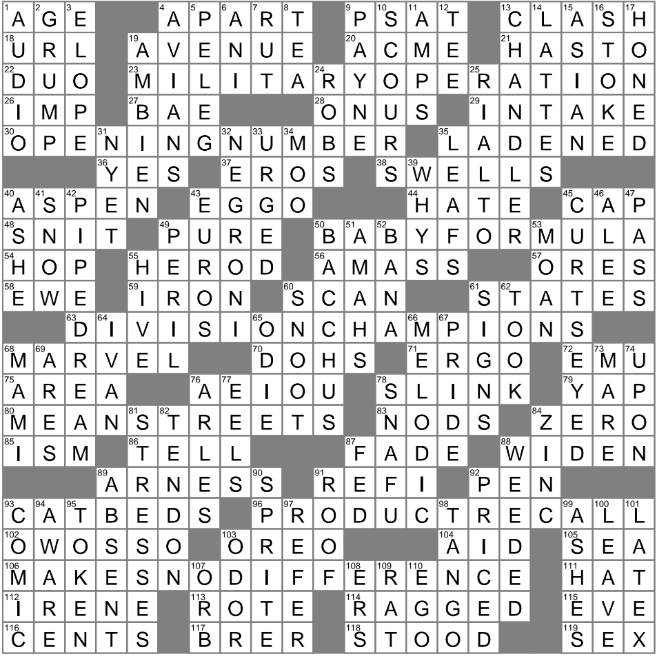LA Times Crossword 3 Sep 23 Sunday LAXCrossword