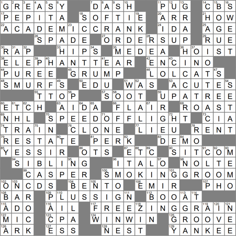LA Times Crossword 5 Nov 23 Sunday LAXCrossword
