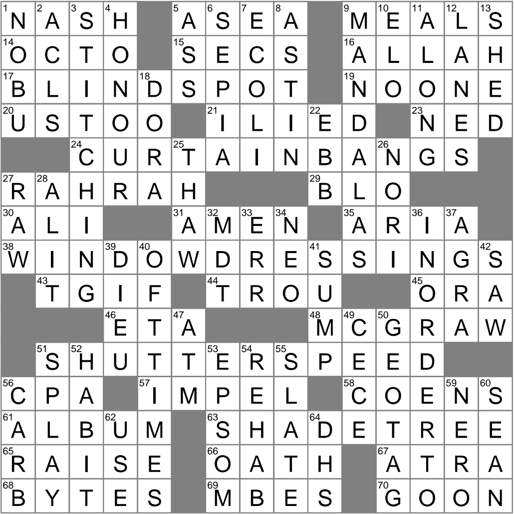 LA Times Crossword 6 May 25 Tuesday LAXCrossword LA Times Crossword 6 May 25 Tuesday LAXCrossword